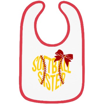 Discover Softball Sister Bibs