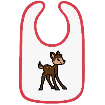 Discover Brown Deer Cartoon Animals Cartoon Island Bibs