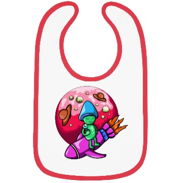 Discover mushroom alien Bibs