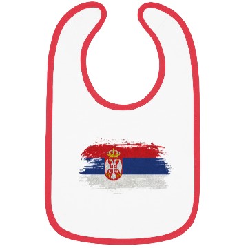 Discover Serbia Vintage Flag Bibs
