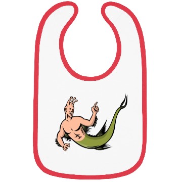 Discover Sea Monkey Pointing Mascot Bibs