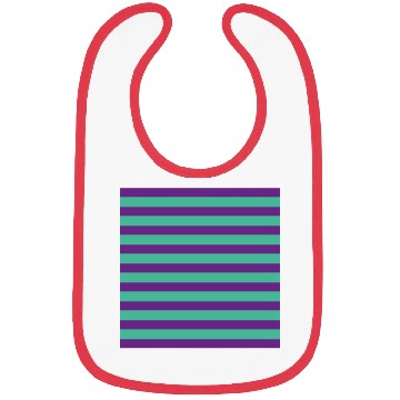 Discover Stripes Purple Green Bibs
