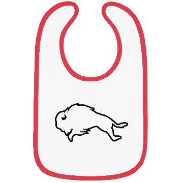 Discover AMERICAN BISON OUTLINE, WISENT, BUFFALO RUNNING Bibs