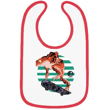 Discover Skating frog Bibs