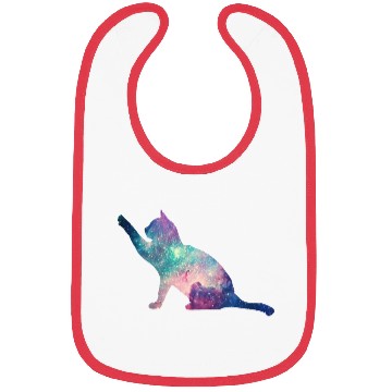Discover galaxy cat for cats lovers Bibs