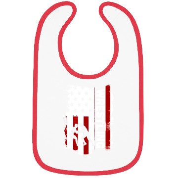 Discover Wrestling American flag Bibs