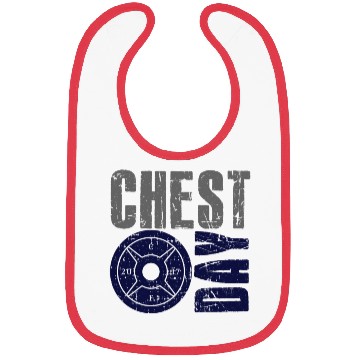 Discover Chest Day Pectoral Exercise Gym Rat Bibs