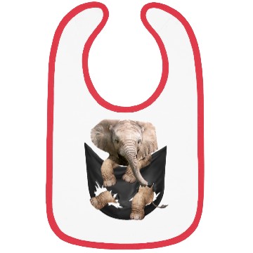 Discover Elephant Pocket Bibs