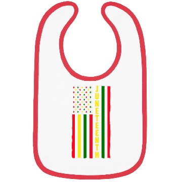 Discover Juneteenth Color Flag Black African American Flag Bibs