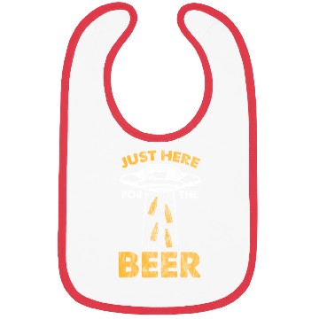 Discover Alien UFO Just Here For The Beer Vintage Bibs