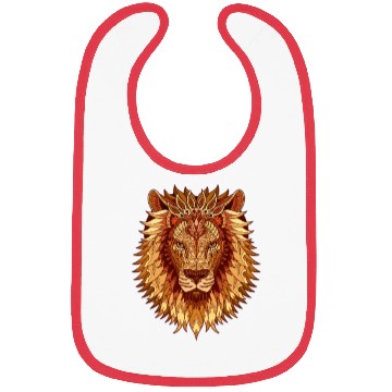Discover Lion head mandala Bibs
