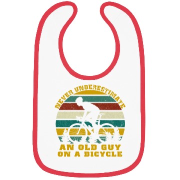 Discover Never Underestimate An old Guy On A Bicycle Bibs