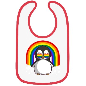 Discover Penguin Gay Pride Rainbow LGBTQ Bibs