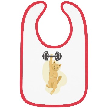 Discover Gym Lifting Cat Bibs