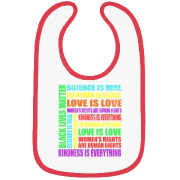 Discover Science Is Real Black Lives Matter Love Is Love Bibs