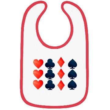 Discover Playing Cards Poker Card Suit Bibs