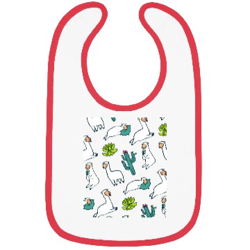 Discover Sleepy Llama Bibs