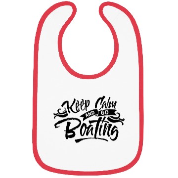 Discover Keep calm and go boating Bibs