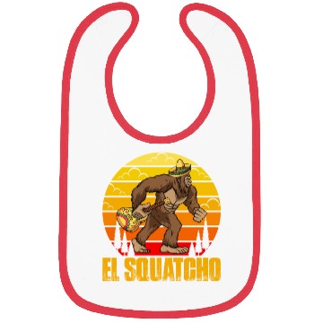 Discover El Squatcho Mexican Sasquatch Bigfoot Bibs