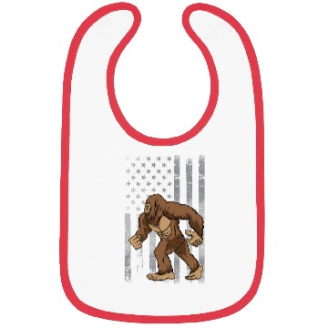 Discover Bigfoot Sasquatch I Believe with USA Bibs