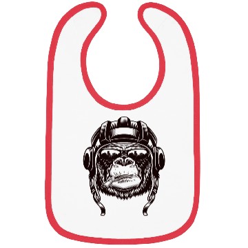 Discover Monkey Monkys jet fighter pilot steal Bibs