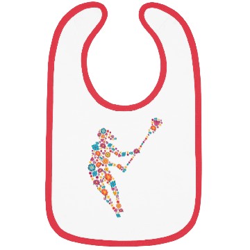 Discover Lacrosse Flower gift for Lacrosse Player Bibs