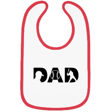 Discover Father's Day, DAD, Baseball, Baseball Dad, Father Bibs