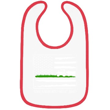 Discover Funny Farmer USA Flag Bibs