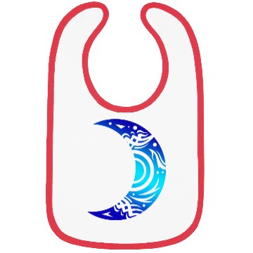 Discover T Tattoo Moon Half Shape Moon Lover Gift Idea Bibs
