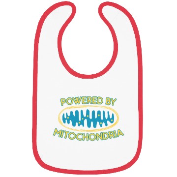 Discover Powered by mitochondria - nerdy and geeky gift Bibs