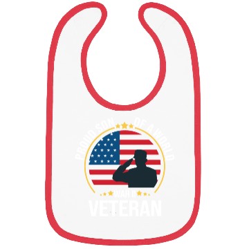 Discover Proud Son of a War II Veteran for Military Family Bibs