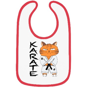 Discover Karate Cat Bibs