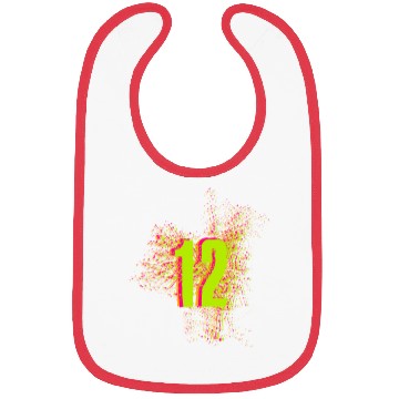 Discover 12 Number twelf birthday giftidea Bibs