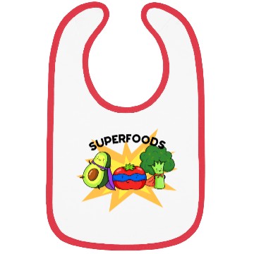 Discover Superfoods Cute Vegetable Pun Bibs