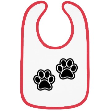 Discover Paw Prints Bibs
