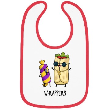 Discover W-rappers Cute Food Pun Bibs