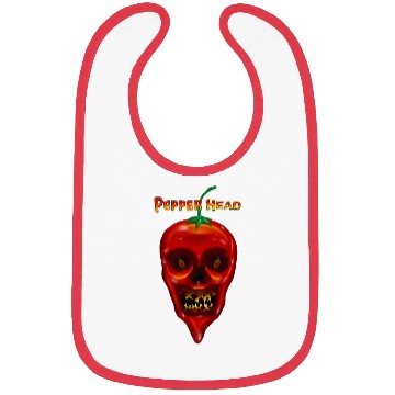 Discover Pepper Head Skull Bibs