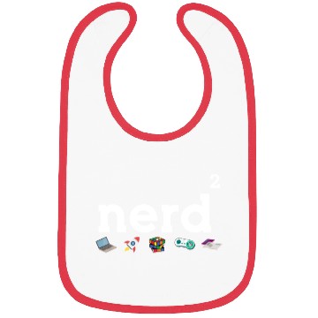 Discover Nerdy - Nerd Squared - Nerd Loves Science, Gaming Bibs