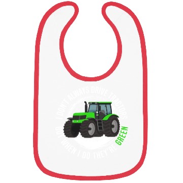 Discover Green Tractor Bibs