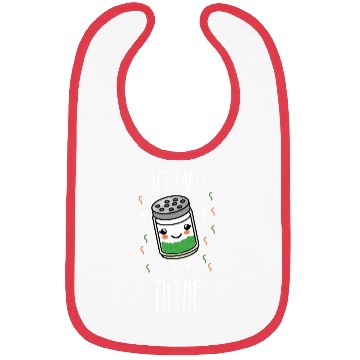 Discover It's Party Thyme Herb Pun Bibs