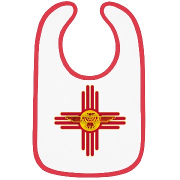 Discover New Mexico Flag Zia Symbol Floral Nature Eagle So Bibs