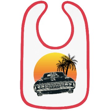 Discover Muscle Car Sunset Bibs