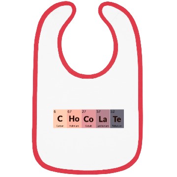 Discover Chocolate Lover Periodic Table Chemistry Science Bibs
