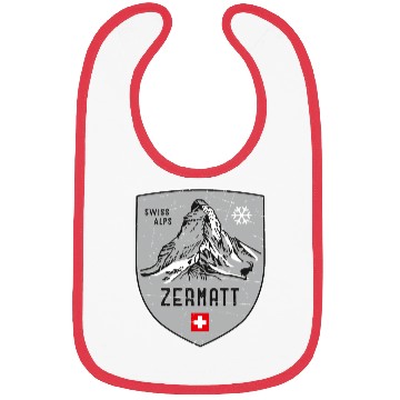 Discover Zermatt Switzerland Emblem Bibs
