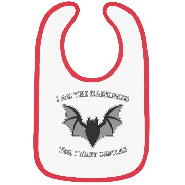 Discover I Am The Darkness Cute Bat Halloween Bibs