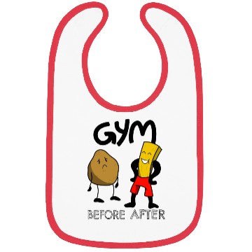 Discover Funny Gym Potatoes Fitness Fun Bibs