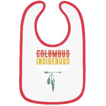 Discover Vintage Indigenous People's Day Not Columbus Day Bibs