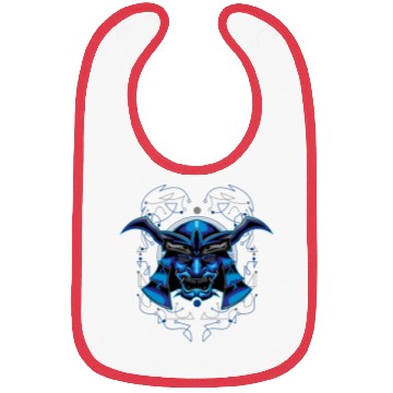 Discover samurai head shinigami mask Bibs