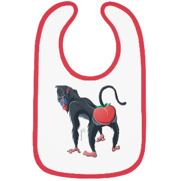 Discover Le Baboon's Peach Bibs