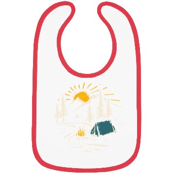 Discover Camping Hiking Nature Mountain River Bibs